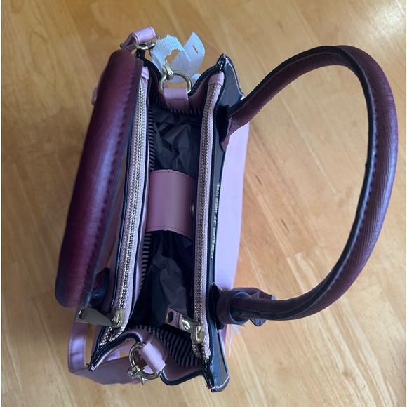 Christian Siriano for Payless Purse Handbag. NWT pink and burgundy. - Picture 7 of 8